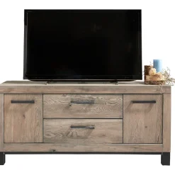 New TV-meubel Hevano (132 Cm) eikenhout moose Tv-Meubel|Woonseries