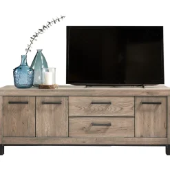 Discount TV-meubel Hevano (162 Cm) eikenhout moose Woonseries|Tv-Meubel