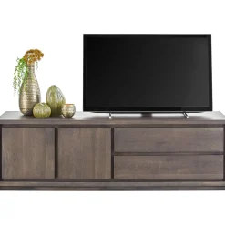 Clearance TV-meubel Lavio (164 cm) eiken grafiet Woonseries|Tv-Meubel