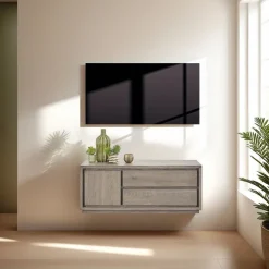 Discount TV-meubel Lavio (125 cm) eiken slate Woonseries|Tv-Meubel