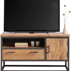 TV-meubel Mesola (112 Cm) mango natural Woonseries|Tv-Meubel