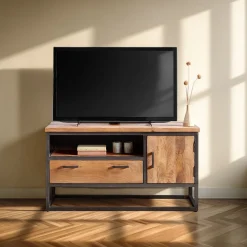 TV-meubel Mesola (112 Cm) mango natural Woonseries|Tv-Meubel