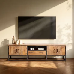 Sale TV-meubel Mesola (220 Cm) mango natural Woonseries|Tv-Meubel