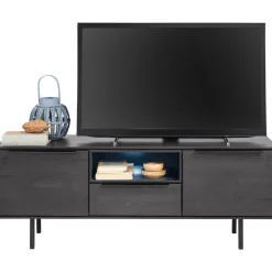 New TV-meubel Nero (136 cm) noir decor Woonseries|Tv-Meubel