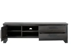 Clearance TV-meubel Verato (200 Cm) eiken grafiet Woonseries|Tv-Meubel