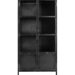 Sale Vitrinekast Carpino (90 Cm) metaal glas Woonseries|Vitrinekast