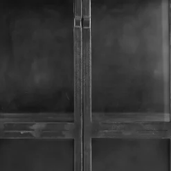 New Vitrinekast Carpino (65 Cm) metaal glas Woonseries|Vitrinekast