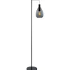 New Vloerlamp Felinio smoke glas 1-lichts hangend Vloerlamp