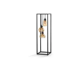 Sale Vloerlamp frame amber glas 3-lichts - Lungo Vloerlamp