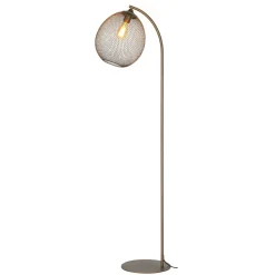 Vloerlamp Maroggia bruin koper 1-lichts Vloerlamp
