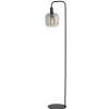 Sale Vloerlamp Peglio glas smoke zwart 1-lichts Vloerlamp