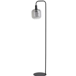 Sale Vloerlamp Peglio glas smoke zwart 1-lichts Vloerlamp