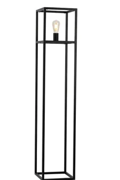 Vloerlamp Tiamo zwart staal 140x28 cm Vloerlamp