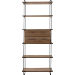 Best Wandkast Sistema 226x88x45 cm donkerbruin Woonseries|Vakkenkast