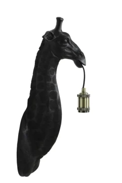 Hot Wandlamp giraffe mat zwart Wandlamp