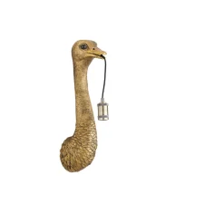 Hot Wandlamp Mozzi struisvogel antiek brons Wandlamp