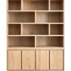 Best Wandmeubel Lavio eiken 164 cm naturel grijs Woonseries|Wandmeubel