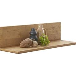 Outlet Wandplank Aska 80cm teak naturel brushed Wandplanken