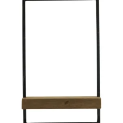 Outlet Wandplank Pardal hout metaal 50x30 cm bruin Wandplanken