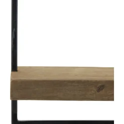 Outlet Wandplank Pardal hout metaal 50x30 cm bruin Wandplanken