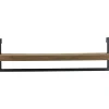Outlet Wandplank Pardal hout metaal 24x80 cm bruin Wandplanken