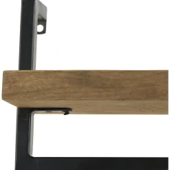 Outlet Wandplank Pardal hout metaal 24x80 cm bruin Wandplanken