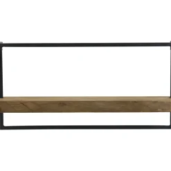Hot Wandplank Pardal hout metaal 30x60 cm bruin Wandplanken