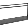 Wandrek Carpino 90cm metaal Wandplanken