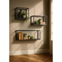Best Wandrek Carpino 60cm metaal Wandplanken